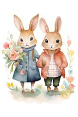 Wall Mural - Rabbit animal mammal cute.