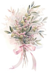 Sticker - Coquette olive tree art graphics blossom.