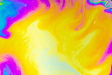 Wall Mural - psychedelic multicolored background abstract. rainbow colors. patterns background. photo macro shot 