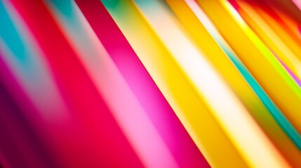 Leinwandbilder - Close-up of an abstract background with a burst of bright, neon colors and geometric patterns, creating an energetic and contemporary visual effect.