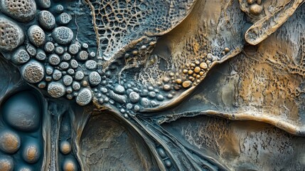 Aufkleber - Close-up of a textured abstract background with dark, moody tones and intricate patterns, adding depth and complexity to the visual composition.