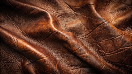 Aufkleber - Rich Brown Leather Texture A Detailed Close-Up View