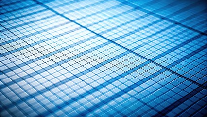 Poster - Abstract Grid Pattern of Blue Squares Digital Technology Texture