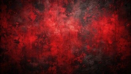 Aufkleber - Dark Crimson Abstract Textured Background Featuring Deep Red Hues and Black Splashes
