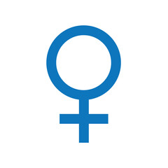 Male female sign on transparent background