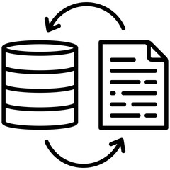 Sticker - Data Transformation Icon