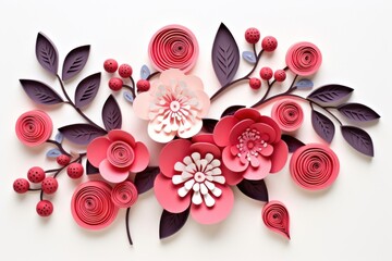 Wall Mural - Cosmetics pattern flower craft.