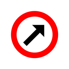 Sticker - Road sign on transparent background