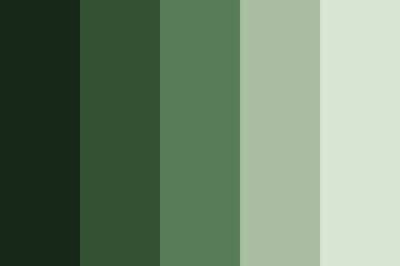 Wall Mural - shades of green color palette, botanical hue natural green tone