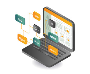 Wall Mural - web application product computer developer