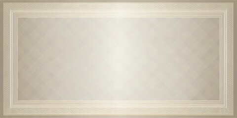 Leinwandbilder - A Beige and White Ornate Decorative Frame with a Subtle Gradient Effect