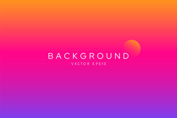 Wall Mural - vivid bright colorful gradient background with combination of purple orange and pink, vector design0