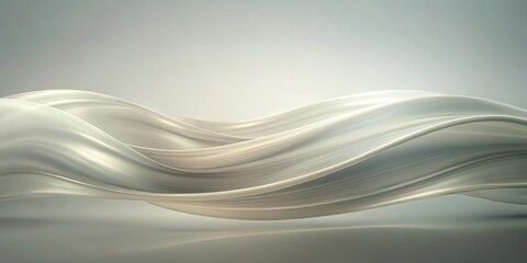 Aufkleber - Abstract Flowing Fabric Wave Background with Light and Shadow