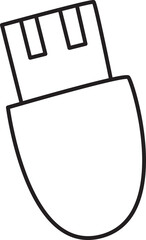 Canvas Print - Memory Stick Doodle Illustration
