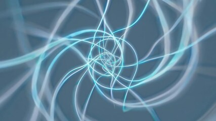 Fototapete - Vibrant abstract motion design swirling in a dynamic tunnel of light and color