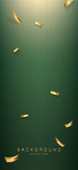 Wall Mural - gradient green room studio vertical background, botanical hue natural color concept, for product dis