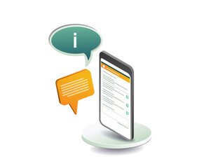 Wall Mural - Smartphone digital technology information