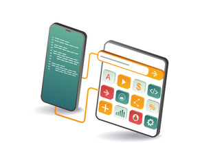 Wall Mural - smartphone technology tester application