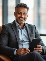 Poster - Businessman with Smile Posing for Portrait