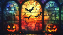 ステンドグラス ハロウィン パンプキン 無料画像 - Public Domain Pictures