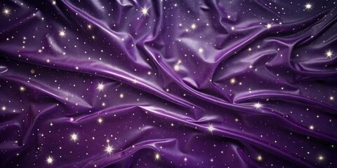 Wall Mural - Dark purple latex sheet with texture resembling a abstracted night sky with stars and subtle gradients, abstract night sky, creative design