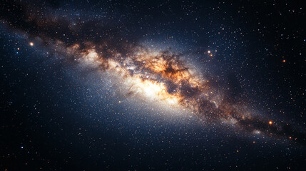 Sticker - Stunning view of a vibrant galaxy filled with stars and cosmic dust