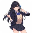 © てんぷら - アニメ調の美少女の切り抜き用素材