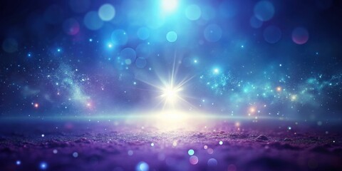 Wall Mural - celestial landscape a serene and magical night sky with glowing stars and sparkling dust