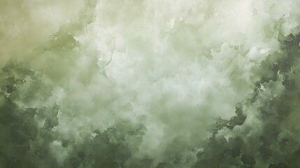 Wall Mural - Abstract Green Watercolor Cloud Background Design