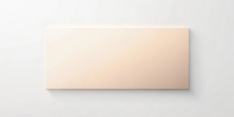 Aufkleber - A Pale Peach Rectangle on a White Background, Ideal for Minimalist Designs and Presentations