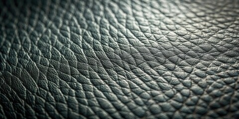 Aufkleber - Close-up Detailed Texture of Dark Gray Grained Leather