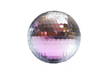 Boule à facettes isolé sur fond blanc - rendu 3D