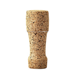 Wall Mural - natural cork stopper for bottles and containers isolated on transparent background