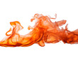 © nature.floor - Orange Ink Swirls Abstract, Isolated on Transparent Background