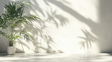 Wall Mural - a plant is sitting in a white pot