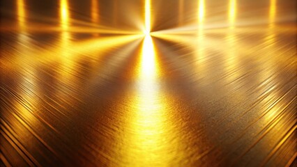 Aufkleber - Golden Surface with Radiant Light Streaks A Luxurious Background Image