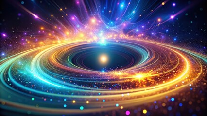 Wall Mural - cosmic swirl a vibrant nebula with swirling energy and radiant lights, showcasing a celestial specta