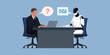 © elenabsl - Businessman and AI robot working together