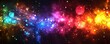 © Влада Яковенко - abstract glowing particles, neon colors, futuristic design, vibrant background, light effect