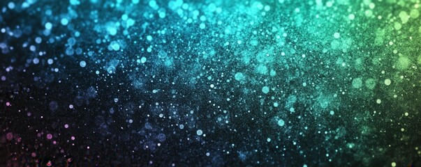 Wall Mural - a gradient background blending teal, blue, green, and black with a grainy texture, creating a dark, 