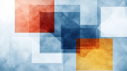 Wall Mural - Abstract Colorful Geometric Shapes Composition on Textured Background