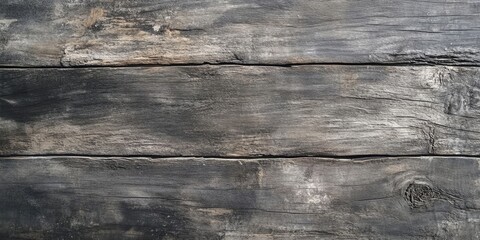 Wall Mural - Weathered grayish brown wooden surface with a rough texture featuring noticeable cracks and worn planks arranged horizontally for a rustic backdrop