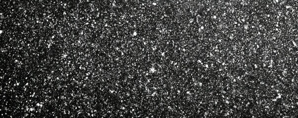 Wall Mural - black and white grainy background, dark abstract noise texture banner backdrop, grunge poster header