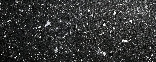 Wall Mural - black white gray grainy background, noise texture abstract monochrome banner, poster header cover ba