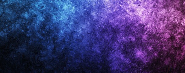 Wall Mural - blue purple black grainy gradient banner background website page header abstract noise effect design