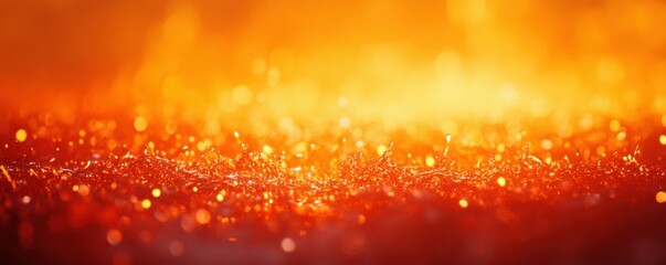 Wall Mural - bold orange gradient with glowing red highlights, gritty texture