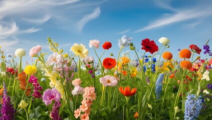 Wall Mural - field of poppies