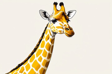 Wall Mural - there is a giraffe that is standing in the grass