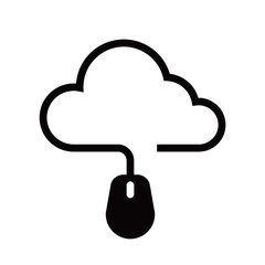 Sticker - Cloud computing sign on transparent background