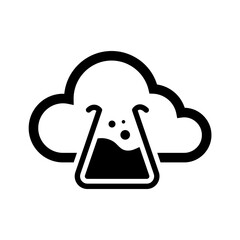 Sticker - Cloud Lab Icon on transparent background